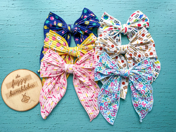 Back To School Whimsy Bows