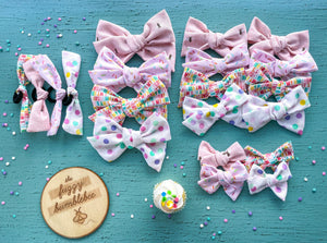 Birthday Hair tie knots