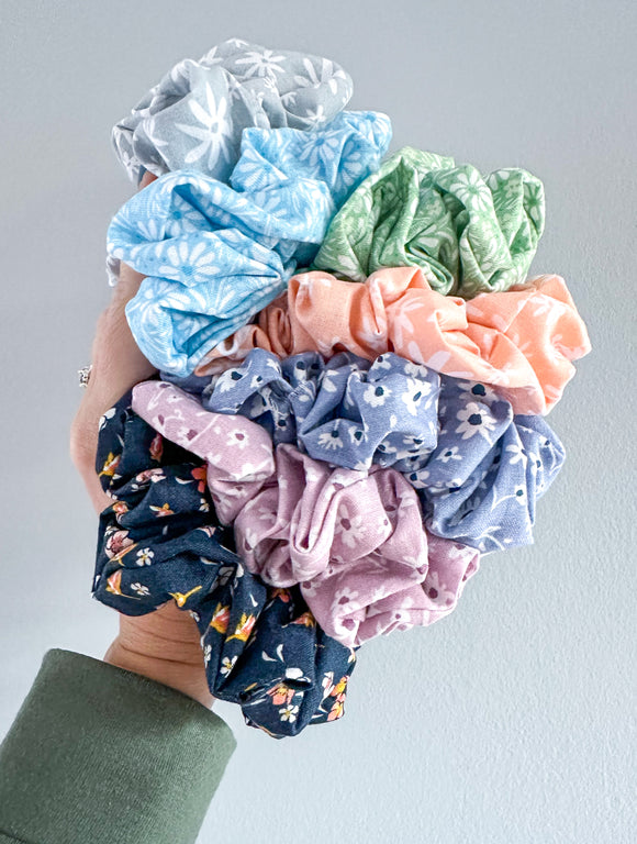 Floral Scrunchies