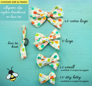 Back to School Hair tie knots