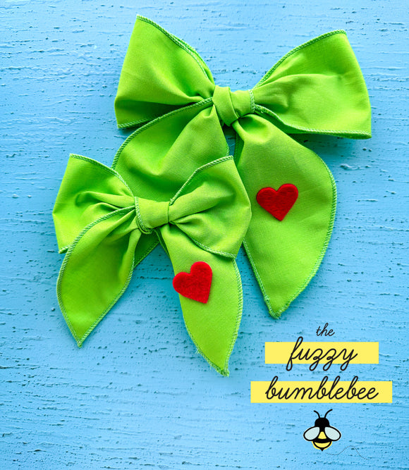 Whimsy Mean Green Bows